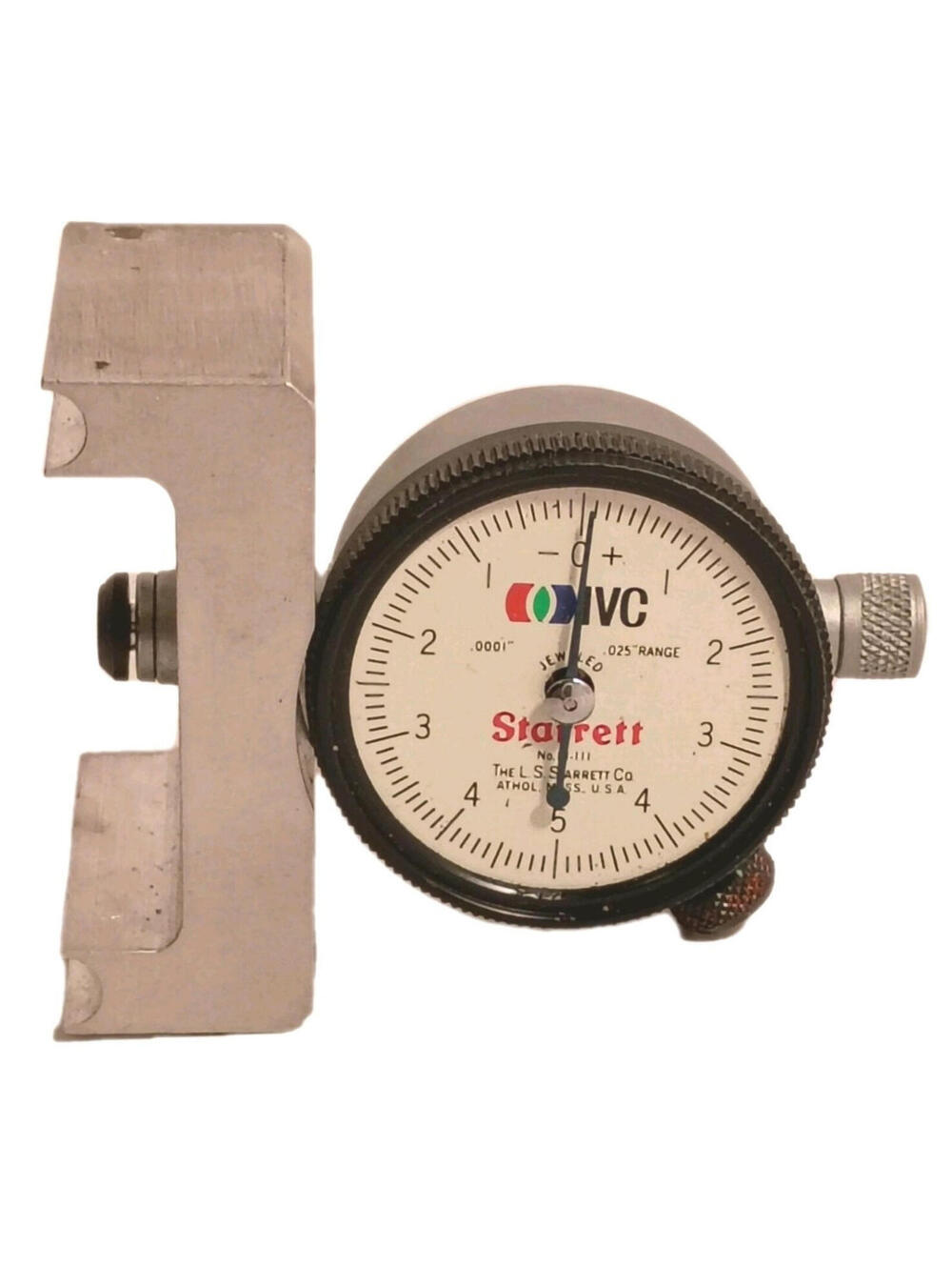 Starrett Co Dial Indicator Jeweled No 81-111 .025 Range .0001" No Crystal 1974